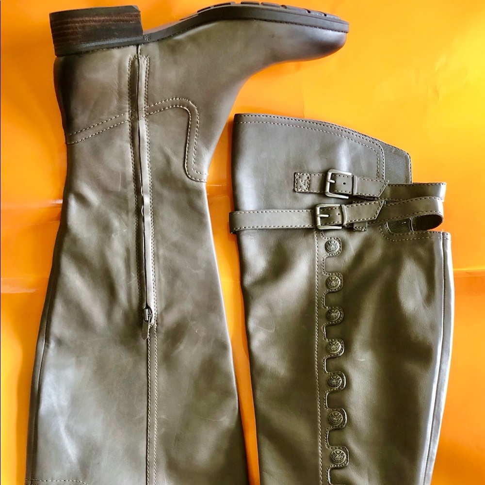 Sam Edelman Over-The-Knee Pierce Boot, Grey NWOB